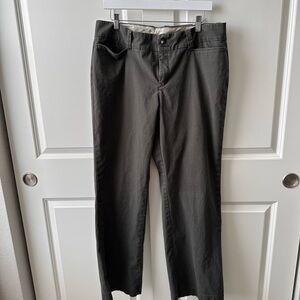 Eddie Bauer Blakely Straight-Leg Pants in Dark Charcoal/Olive Green Chinos